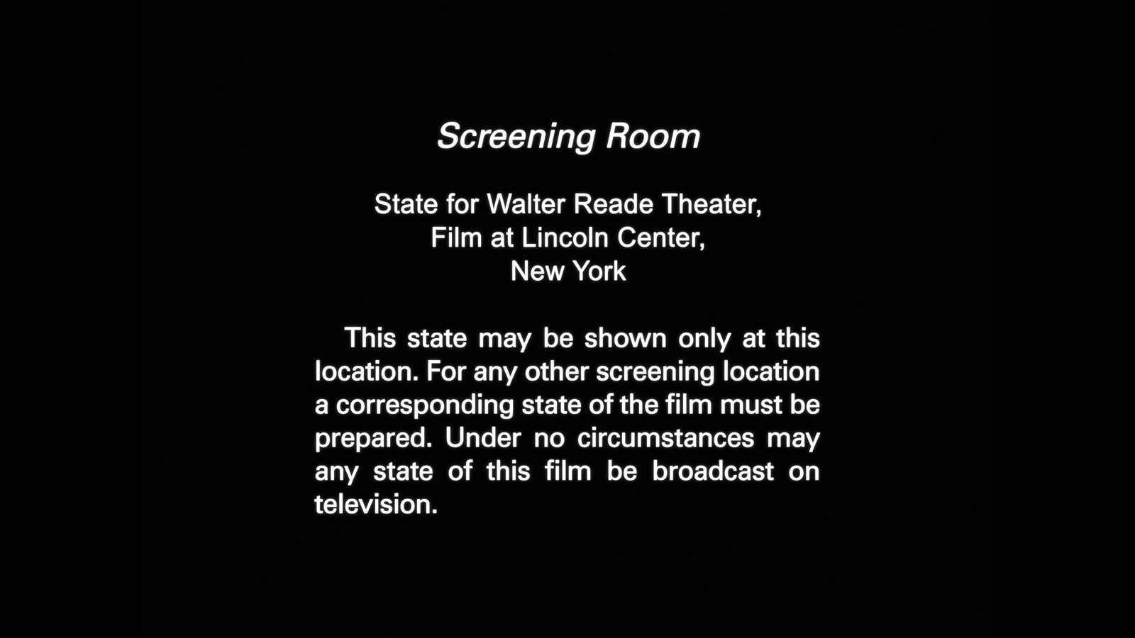 Screening Room